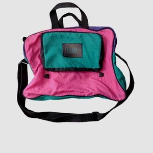Vintage 80’s 90’s Color Block Neon Gitano Lightweights Gym Bag